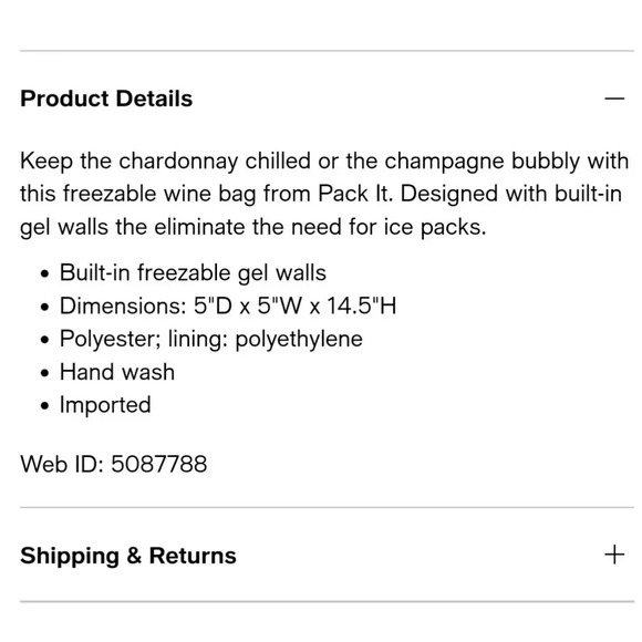 Packit Freezer Wine Bag Carrier Storage Gel Insulated - Picture 6 of 6